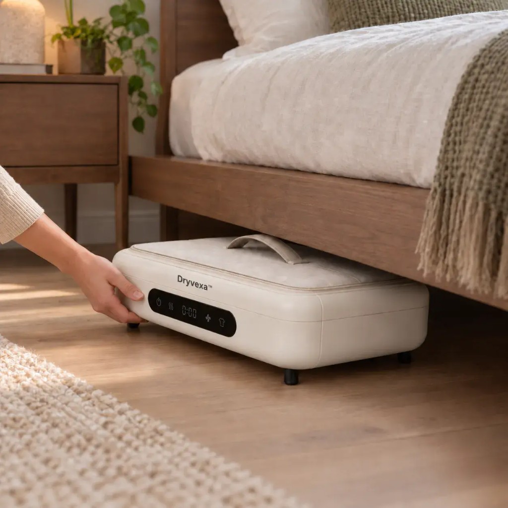 Dryvexa™ plegado — bajo la cama