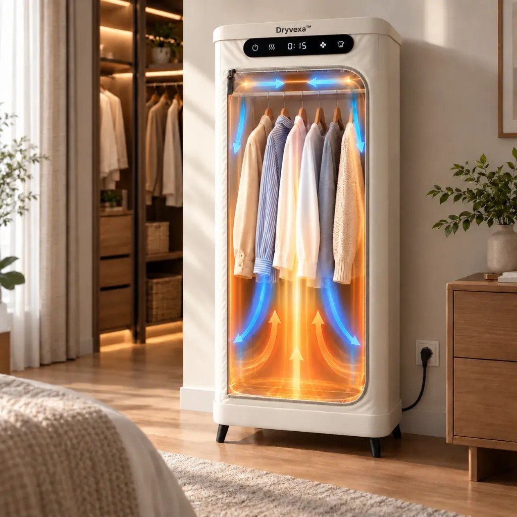 Dryvexa™ — aire caliente silencioso, A++