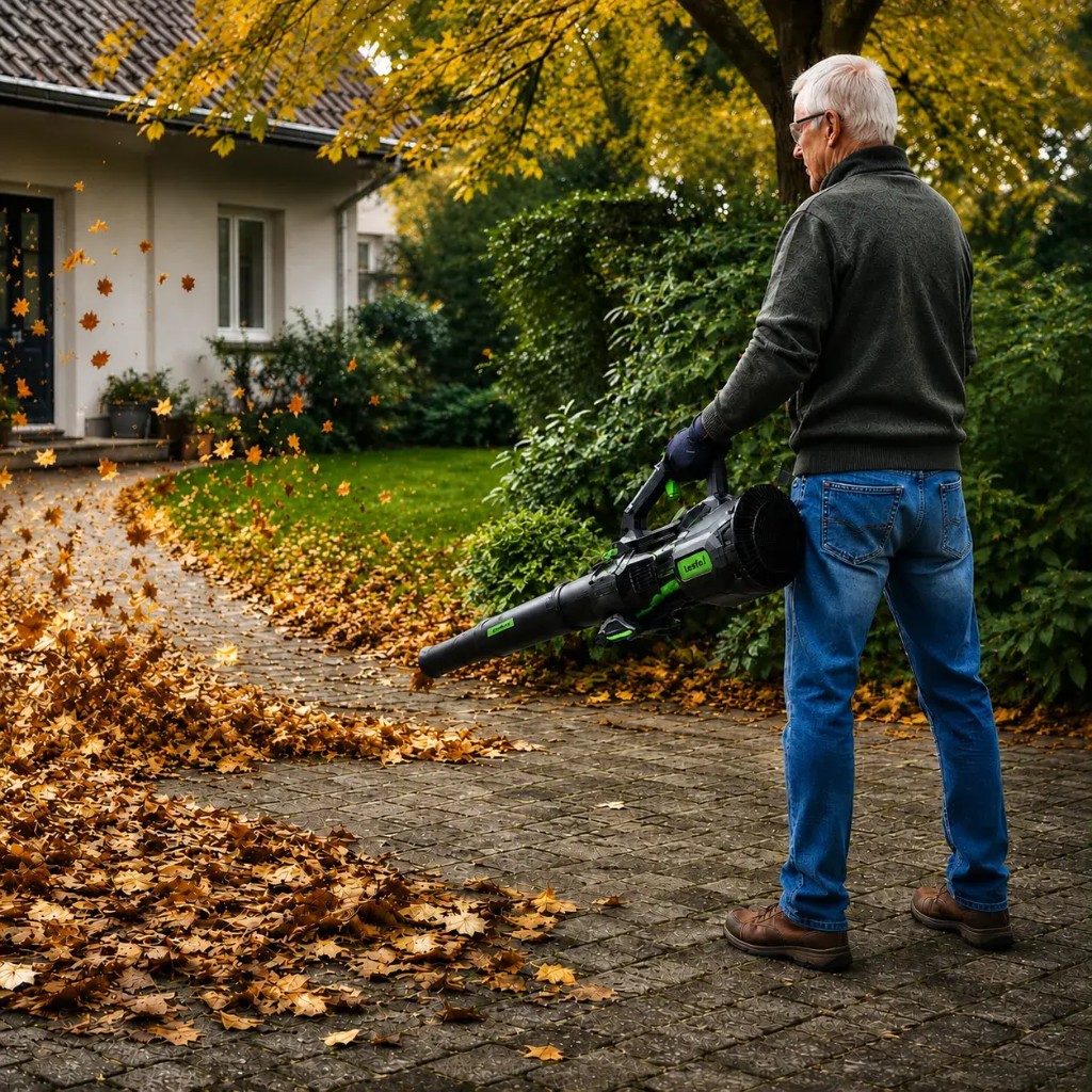 Lengvas ergonomiškas Leafex pūstuvas