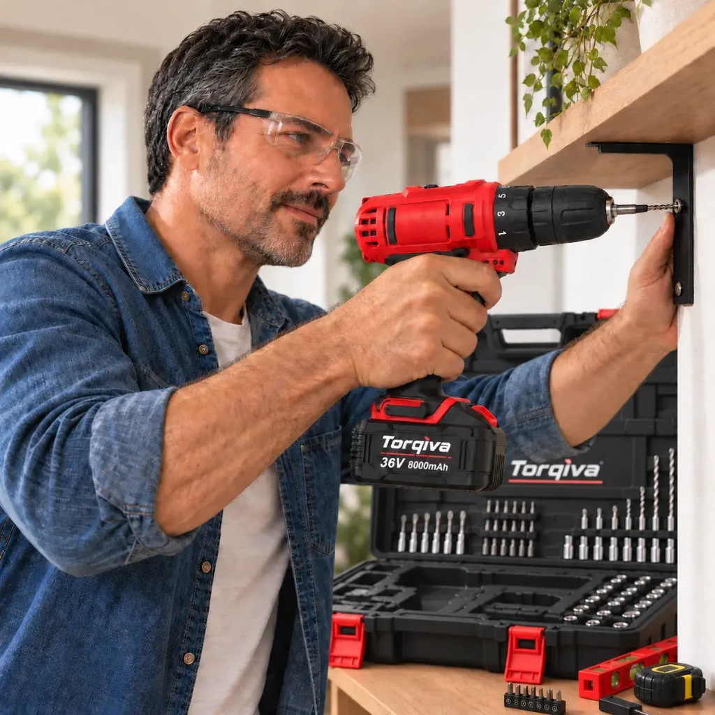 Torqiva™ three-mode selector: screw, drill and hammer